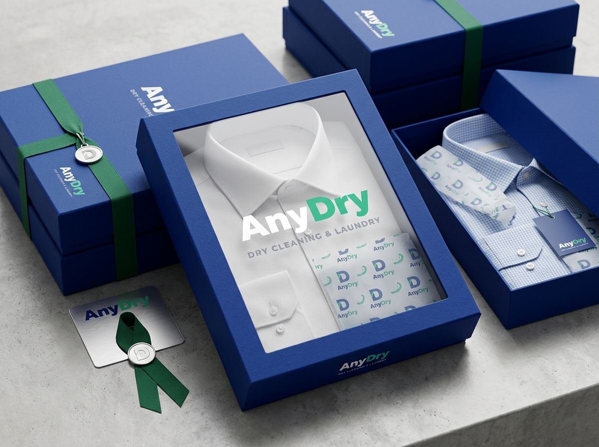 Pressed shirts returned in AnyDry boxes